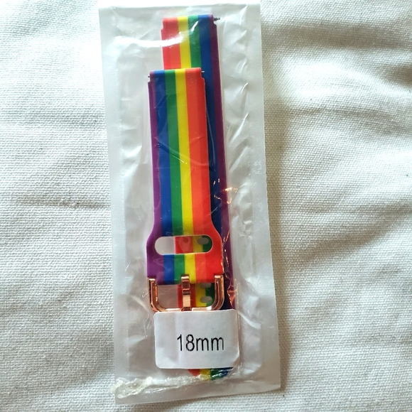 2/20 Rainbow pride watch strap 18mm - Picture 1 of 1